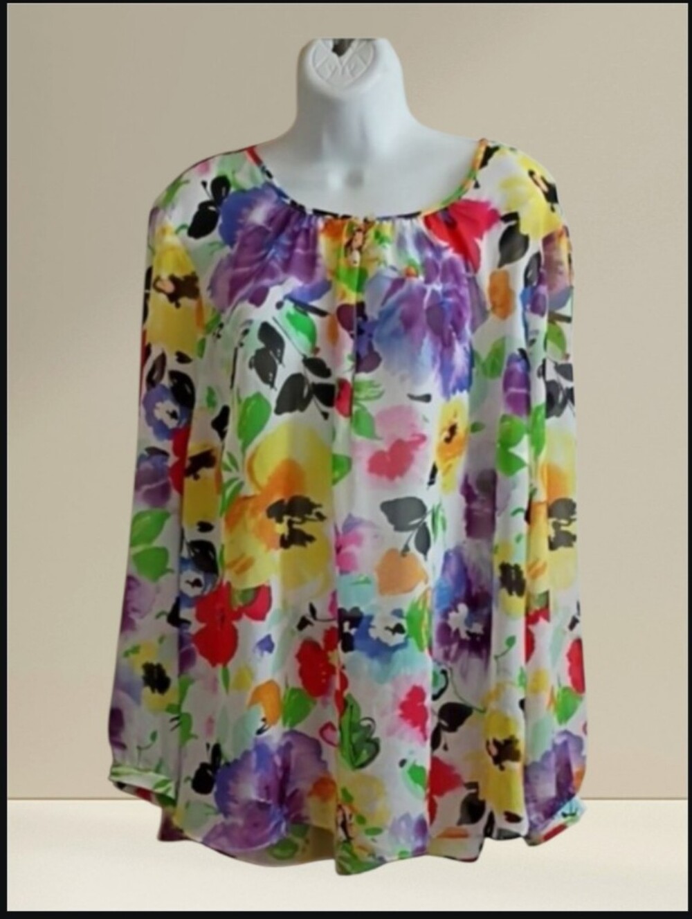 Ralph Lauren Floral Blouse sz 2X